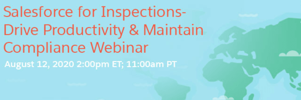 Webinar: How Salesforce Maps and ExAM4Inspections can help the Federal Government to Increase Savings and Productivity by 40%